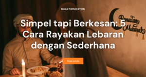 dua orang yang sedang merayakan lebaran bersama