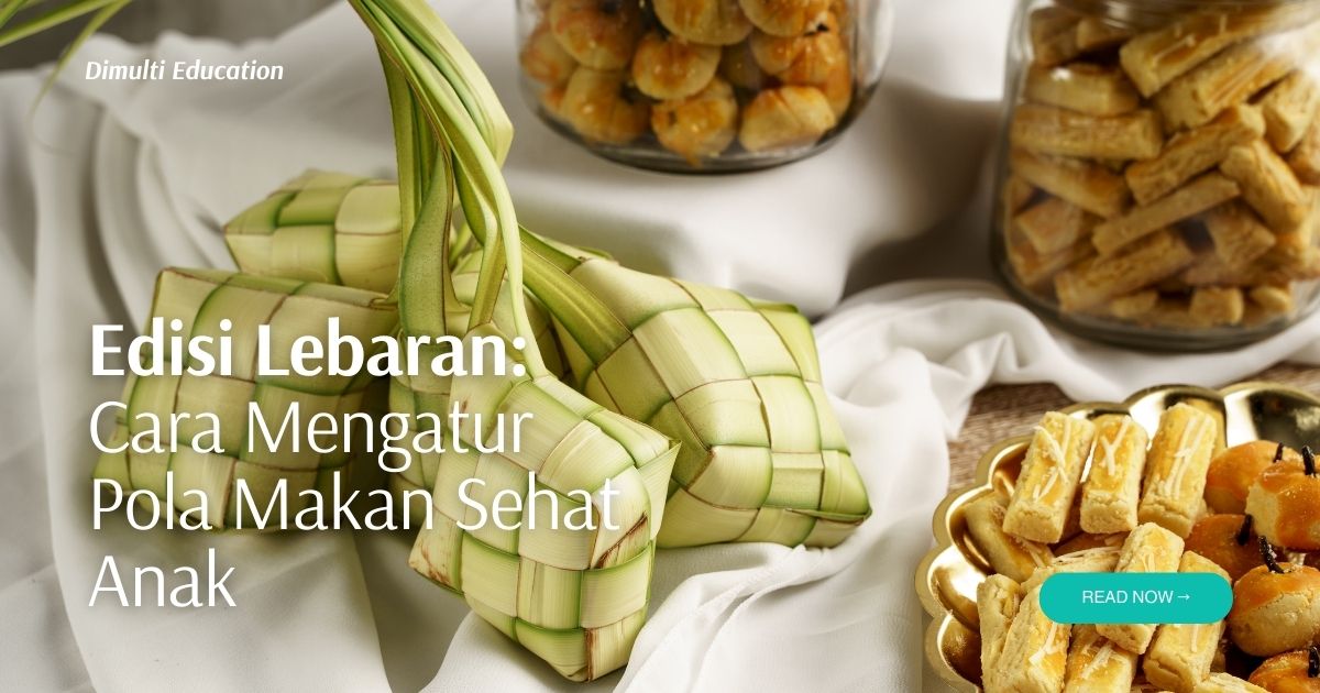 Gambar hidangan ketupat dan kue-kue kering
